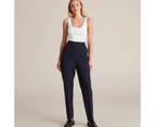 Preview High Waist Tapered Full Length Pants - Blue