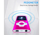 Music Player, Mp3 Player,Music Player With A 32 Gb Memory Card Portable Digital Music Player/Video/Voice Record - Pink