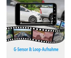 Driving Recorder, Car Front & Rear Car Camera With 32Gb Sd Card, 4 Inch Full Hd 1080P, 170° Wide Angle, Night Vision
