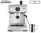 Sunbeam 2L Mini Barista Espresso Machine - Silver EM4300S