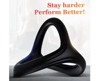 Silicone Penis Ring for Men,3 in 1 Ultra Soft Stretchy Cock Ring Penis Enlargers Erect Support Ring, Sex Toy for Men