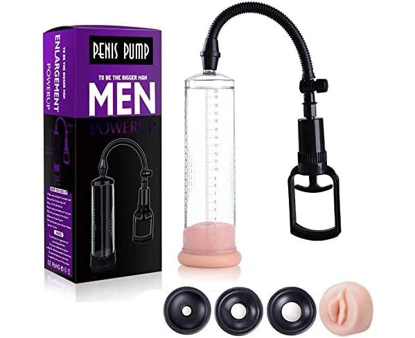 Penis Pump Sex Toys for Men's Sex Manual Penis Vacuum Pump, Adult Toys Sexual Tools for Male Enhancement Training Device