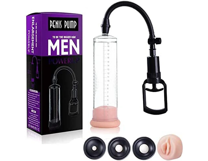 Penis Pump Sex Toys for Men's Sex Manual Penis Vacuum Pump, Adult Toys Sexual Tools for Male Enhancement Training Device