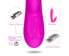 G Spot Rabbit Vibrator with Heating Function, Rose Sex Toys for Clitoris G-spot Stimulation Dildo Vibrator with 16 Powerful Stimulator for Women