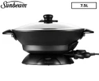 Sunbeam 7.5L DiamondForce Professional Wok - Black WWM7000DF