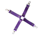 BDSM 10 pcs Bondage Kit / Fetish Restraint Set - Purple