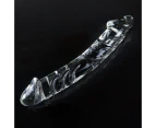 XL Crystal Glass Double Ended Realistic Dildo / Anal Plug - 23cm