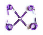 BDSM 10 pcs Bondage Kit / Fetish Restraint Set - Purple