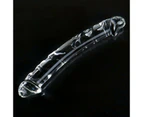 Crystal Glass Double Ended Realistic Dildo / Anal Plug - 20cm