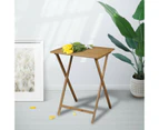 Foldable Bamboo Desk Folding Table TV Tray Dinner Home Coffee Snack Reading