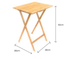 Foldable Bamboo Desk Folding Table TV Tray Dinner Home Coffee Snack Reading