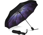 Umbrella Windproof Travel Umbrella - Compact Lightweight Automatic Small Folding Backpacking Umbrella For Rain