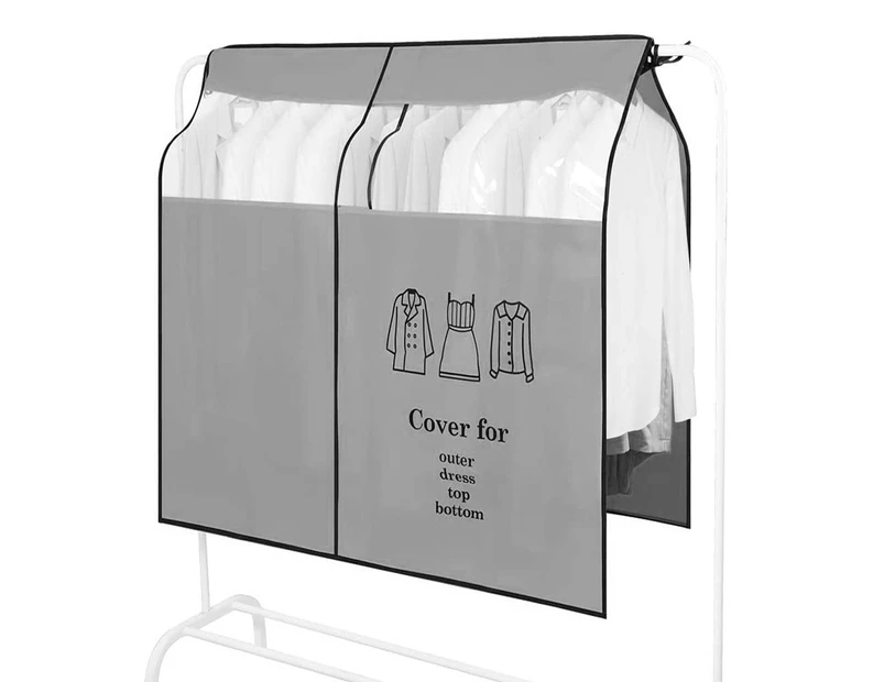 Dustproof Clothes Rack Cover Expandable Hanging Closet Cover Shoulder Three-Dimensional Dust Cover - 90*110Cm