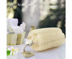 Natural Real Egyptian Shower Loofah Sponge That Will Get You Clean and Not Just Spread Soap (3 Pack)
