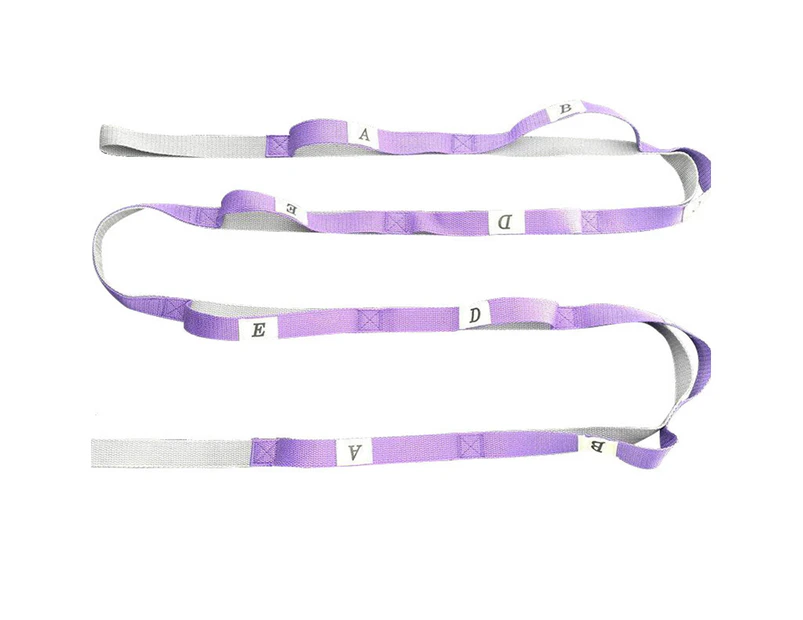 Durable Woven Stretch Bands for Yoga and Home Gym Workouts - Versatile Stretch Bands,purple