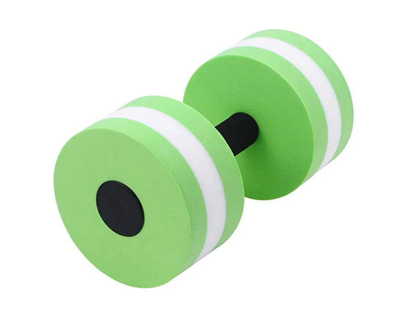 Aquatic Exercise Dumbbells Weight Foam Barbells For Water Fitness Pool Exercises,Green