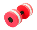 Aquatic Exercise Dumbbells Weight Foam Barbells For Water Fitness Pool Exercises,Red