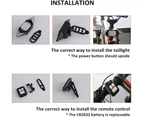 Bike Turn Signal Lights with Remote Control Wireless Tail Light Turn Signal Bike Bicycle Lights