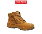 Hard Yakka Nite Vision Work Boots Comfy Leather Workwear Water Resistant Y60230 - UK 7.5