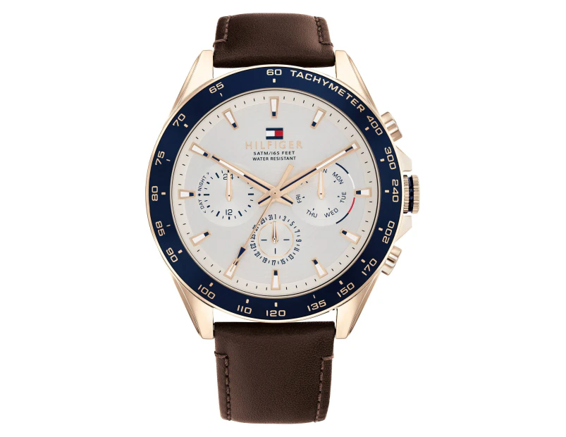 Tommy hot sale leather watch