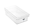 6 x LARGE FRIDGE BINS 37x20x11cm Stackable Storage Organisers Containers Pantry Box for Refrigerator, Freezer, Pantry and Kitchen Cabinets, BPA FREE