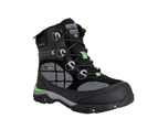 Regatta Childrens/Kids Hawthorn Evo Walking Boots (Black/Summer Green) - RG8430