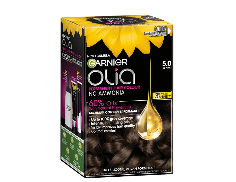 Garnier Olia Permanent Hair Colour Brown 5.0