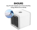 Mini Fan Portable Rechargeable Air Cooler Fan Air Conditioner Cooling Fan Humidifier Desk USB Fan