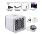 Mini Fan Portable Rechargeable Air Cooler Fan Air Conditioner Cooling Fan Humidifier Desk USB Fan