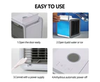 Mini Fan Portable Rechargeable Air Cooler Fan Air Conditioner Cooling Fan Humidifier Desk USB Fan