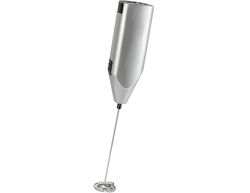 Milk Frother Mini Mixer Foamer Handheld Electric Foam Whisk Stirrer Coffee Egg Beater Kitchen Silver