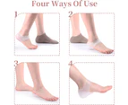 Invisible Height Increase Insole, Wearable Heel Cushion Inserts Shoe Soft Silicone Heel Lift Insole Leg Lengthen