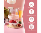 CHRISTMAS Sales & Deals All in1 Anywhere Portable Drip Pour Over Coffee Maker + Electric Grinder + Juice Blender Anywhere Freshly Ground Coffee - Pink