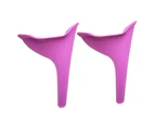 Female Urination Device Ladies Outdoor Stand-Up Pee Silicone Funnel Reusable Urinals 2Pcs