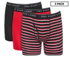 Polo Ralph Lauren Men's Boxer Brief 3-Pack - Black/Red/White