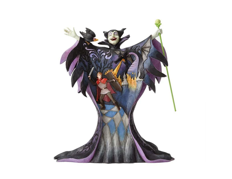 Disney Traditions Maleficent with Scene from Sleeping Beauty Jim Shore  4055439