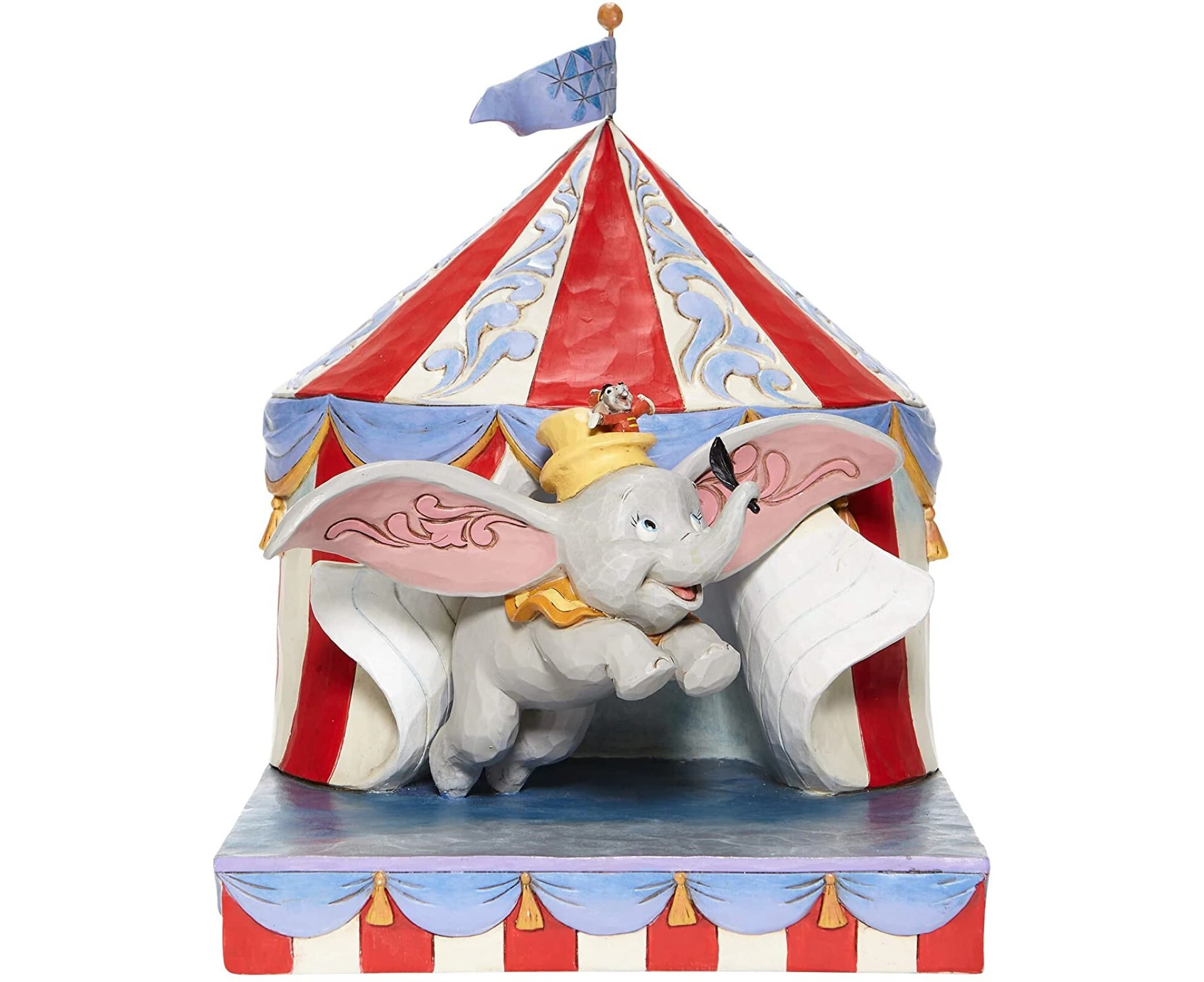 Jim Shore Disney Traditions - Dumbo Flying out of Tent Scene - Over the Big Top