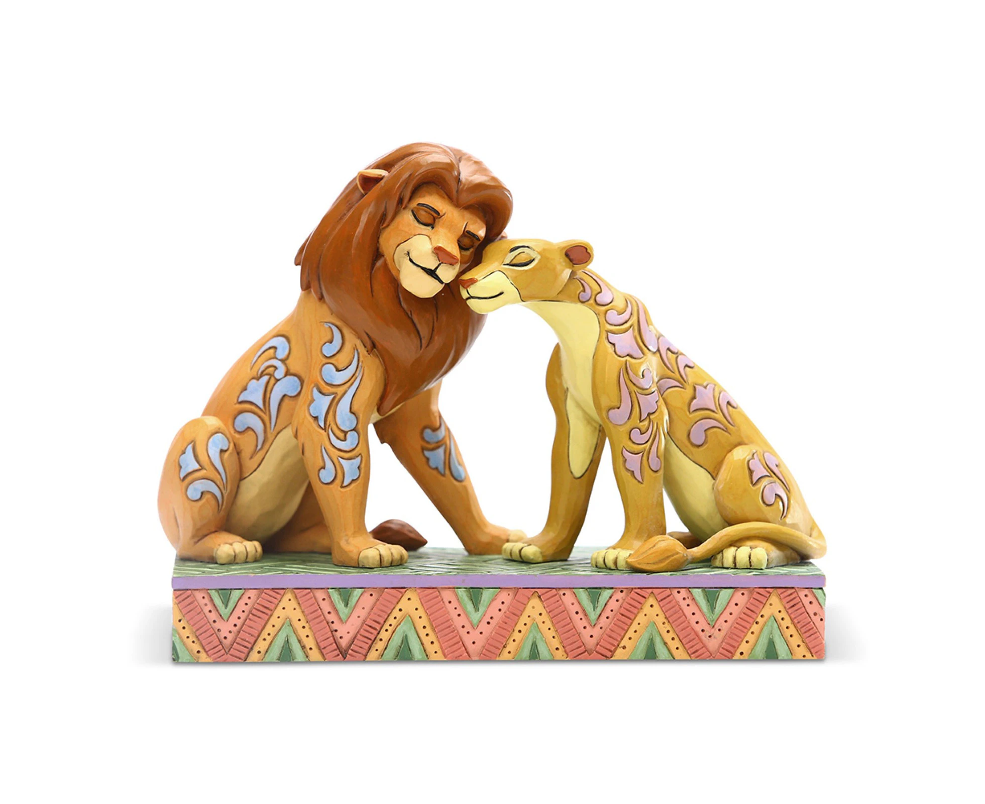 Jim Shore Disney Traditions - The Lion King Simba & Nala Snuggling - Savannah Sweethearts