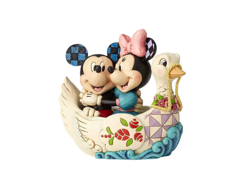 Disney Traditions Mickey & Minnie Lovebirds in Swan Boat Jim Shore 4059744