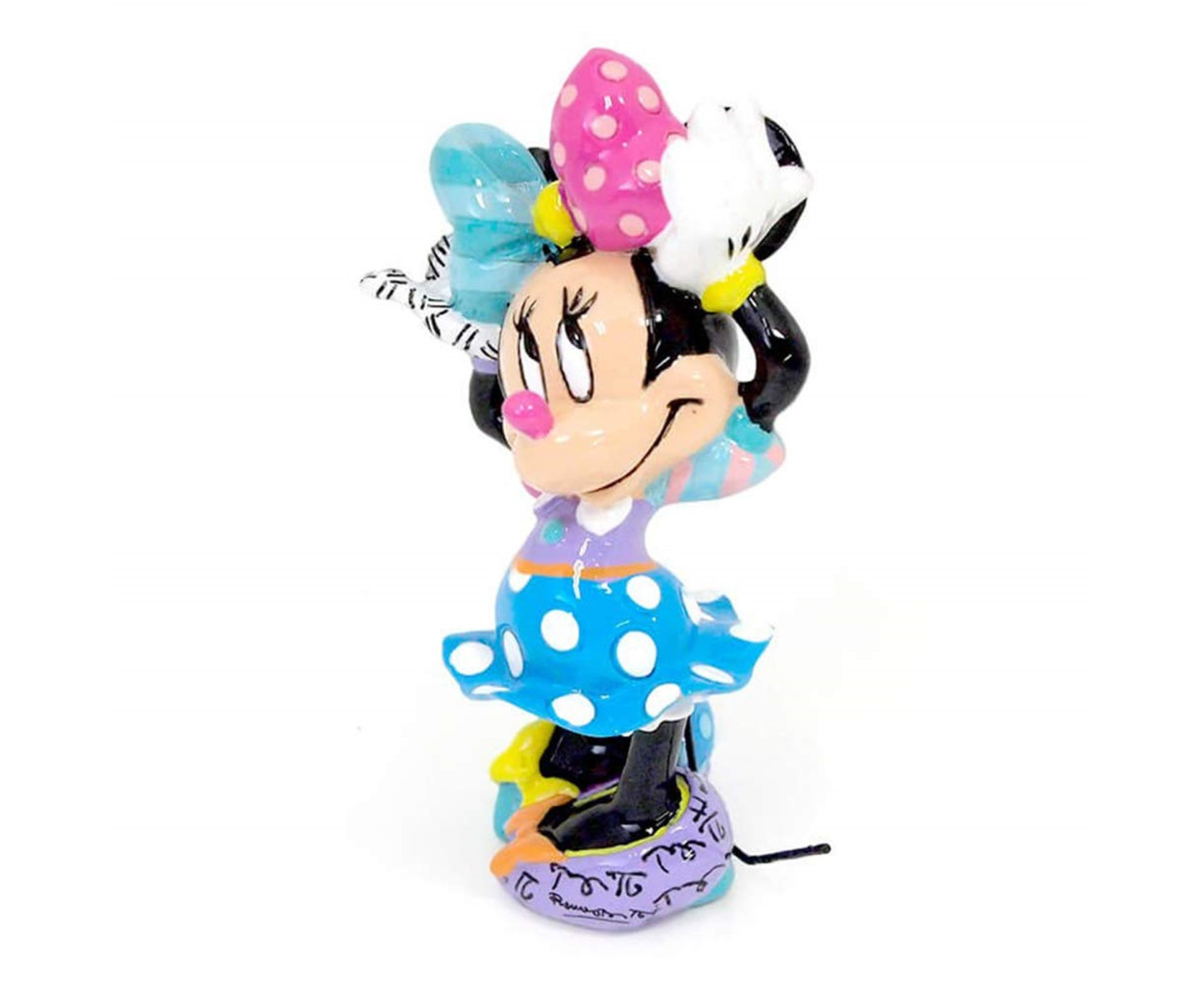 Disney by Romero Britto Minnie Mouse Blushing Mini Figurine résine 8cm