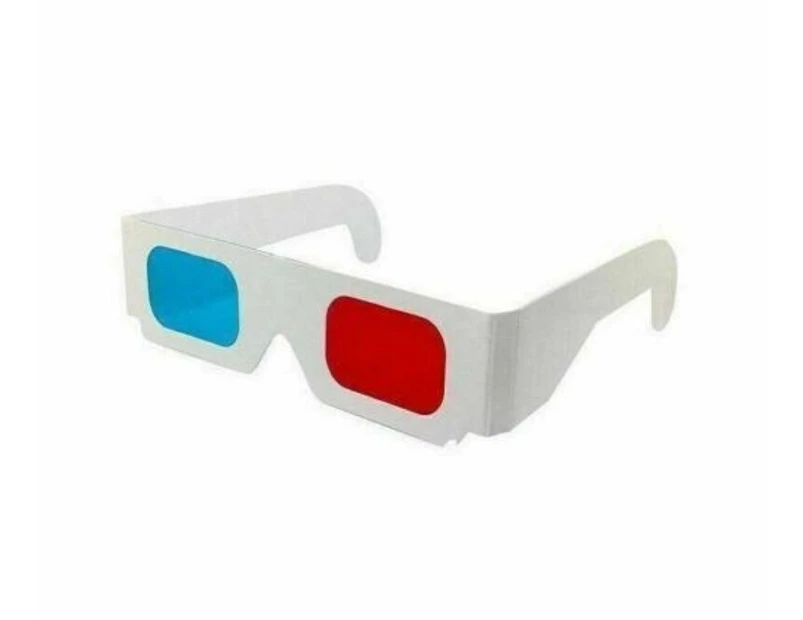 3D Glasses Paper View Anaglyph Red Cyan Red/Blue 3D Glass For Movie - 2 Pcs