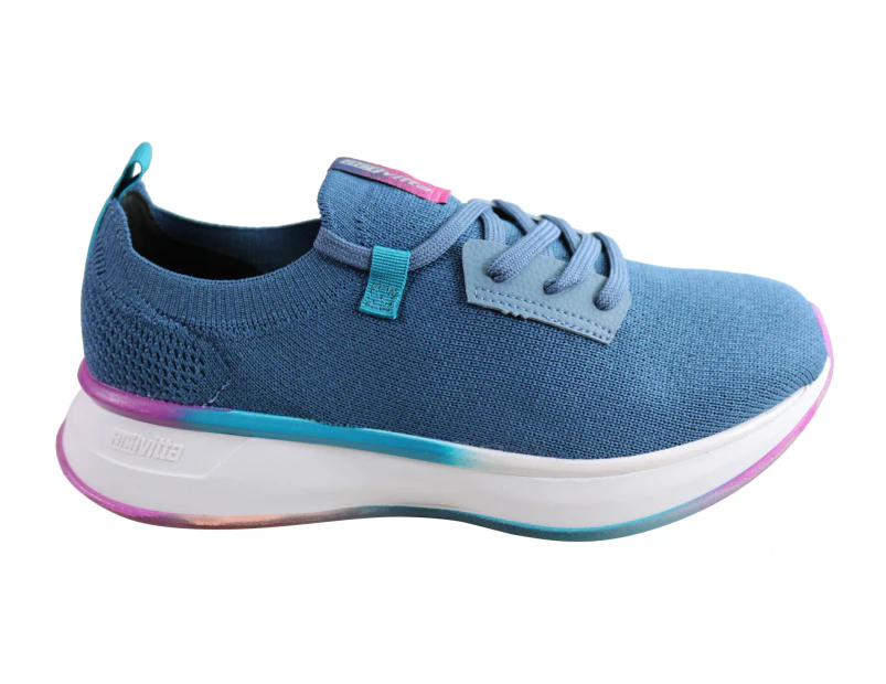 Actvitta Fonta Womens Comfort Cushioned Active Shoes Made In Brazil - Blue