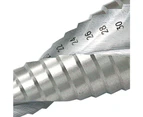 3PCS/ 4-32MM HSS Cobalt Step Stepped Drill Bit Set Silver High Speed Steel Spiral For Metal Cone Triangle Shank Hole
