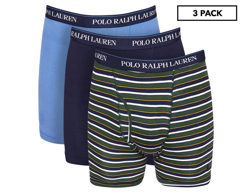 Polo Ralph Lauren Men's Boxer Brief 3-Pack - Green/Blue/Navy/White