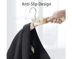 36 x SATIN PADDED HANGERS | Floral Women Clothing Satin Covered Clothes Hanger