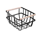 12 x DECORATIVE METAL WIRE STORAGE BASKET 26x22x16cm Home Bins Trays Boxes Crate Bin for Organizing Closets, Shelves & Cabinets in Bedrooms, Bathroom