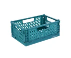 24 x COLLAPSIBLE SMALL STORAGE BASKETS Stackable Organiser Containers Drawer Box Foldable Bins Basket Bins Wardrobe Closet Organizer Cloth Basket