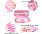 Cute Pencil Pen Box for Kids and Girls,Cartoon 3D Pen Pouch Stationery Box, Large Capacity Multi-Compartment (Pink Unicorn)