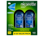 Nicorette Cool Drops Lozenges Icy Mint Extra Strength 8 X 20 Pack