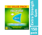 Nicorette Nicotine Gum Icy Mint Regular Strength 4mg 150pk